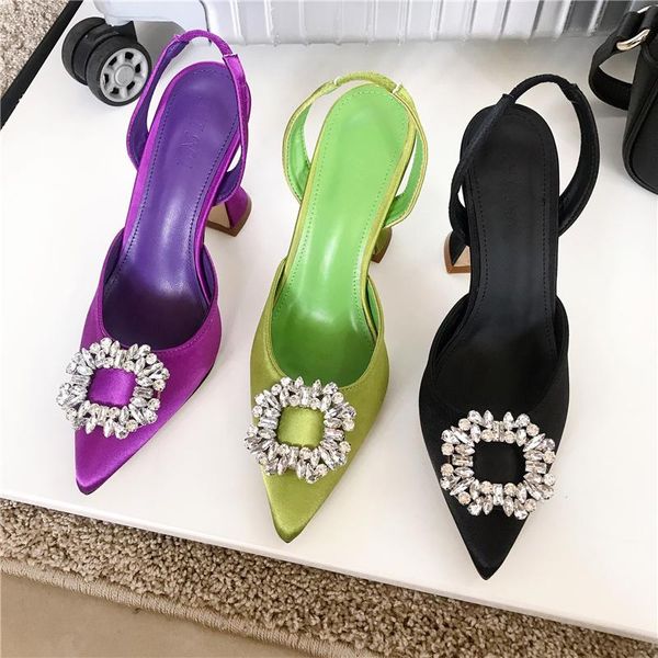 dress shoes 2021 green purple women pumps satin pointy toe rhinestone crystal high heels ladies slip on wedding sandal, Black
dress shoes 2021 green purple women pumps satin pointy toe rhinestone crystal high heels ladies slip on wedding sandal, Black