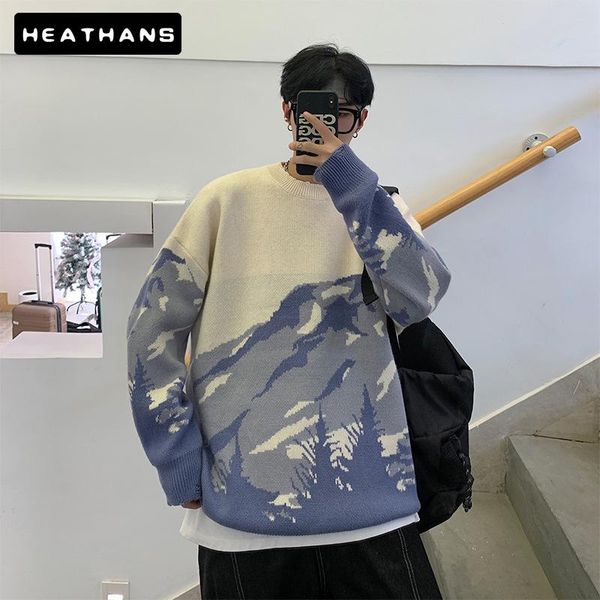 japanese streetwear men tie dye wool sweater 2021 autumn winter pullover mens hip hop knitted sweaters couple vintage men's, White;black
japanese streetwear men tie dye wool sweater 2021 autumn winter pullover mens hip hop knitted sweaters couple vintage men's, White;black