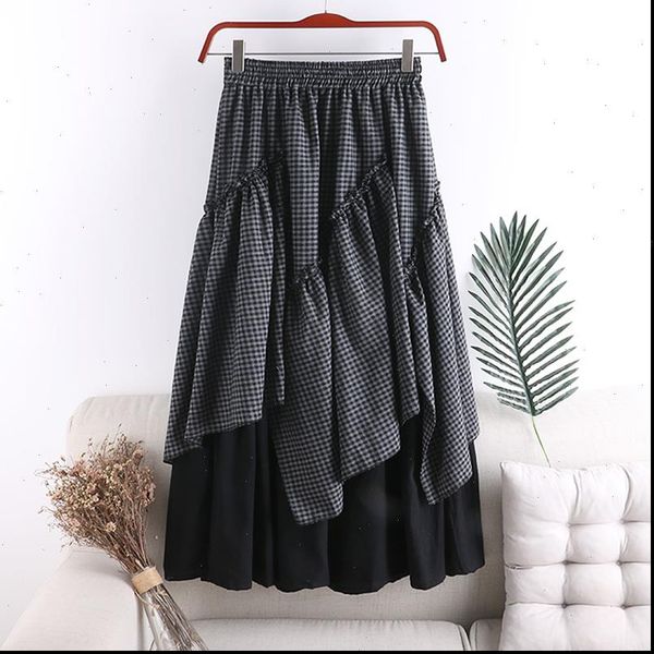 tutu spring autumn vintage irregular womens skirts patchwork midi high waist slim plaid ol faldas jupe femme, Black
tutu spring autumn vintage irregular womens skirts patchwork midi high waist slim plaid ol faldas jupe femme, Black