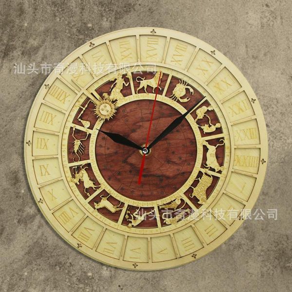 wooden wall clock medieval prague astronomical twelve constellation modern decoration clocks
wooden wall clock medieval prague astronomical twelve constellation modern decoration clocks