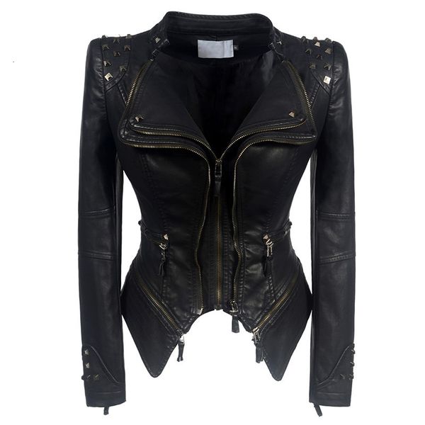 women's leather & faux motorcycle leather jacket, fashion pu coat, european size, spring and autumn, jr03020, Black
women's leather & faux motorcycle leather jacket, fashion pu coat, european size, spring and autumn, jr03020, Black