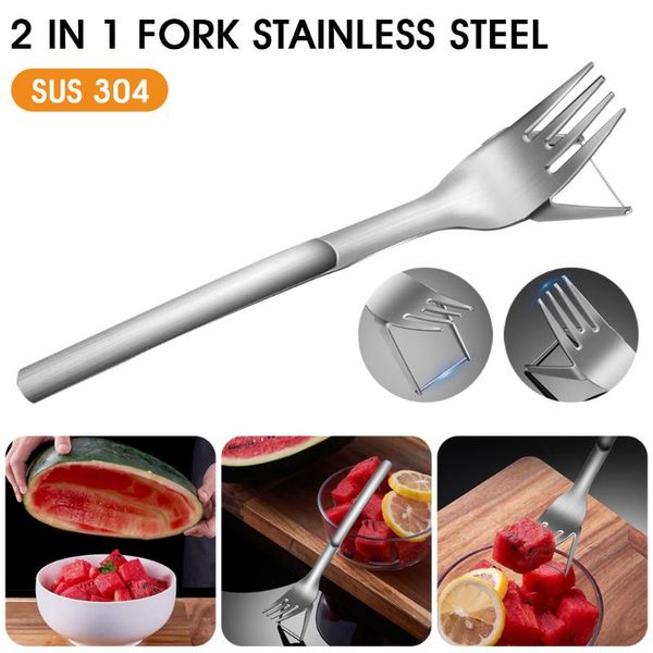 forks portable multi-purpose 2-in-1 watermelon fork slicer fruit cutting pieces tableware spoon/fork kit
forks portable multi-purpose 2-in-1 watermelon fork slicer fruit cutting pieces tableware spoon/fork kit