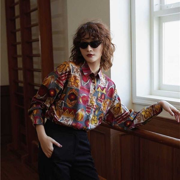 women's two piece pants fall vintage long sleeve shirt and blouse button up collar floral print ladies 3oq1, White
women's two piece pants fall vintage long sleeve shirt and blouse button up collar floral print ladies 3oq1, White