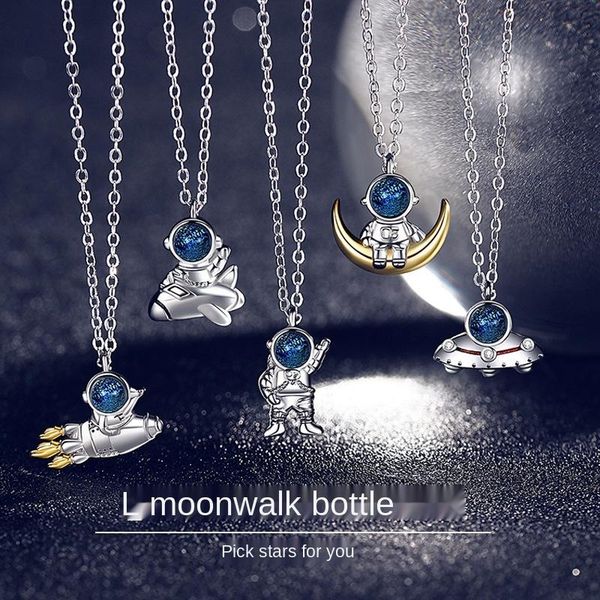 chokers astronaut alloy couple necklace female commemorative gift light luxury niche pendant fashion cartoon exquisite clavicle chain, Golden;silver
chokers astronaut alloy couple necklace female commemorative gift light luxury niche pendant fashion cartoon exquisite clavicle chain, Golden;silver