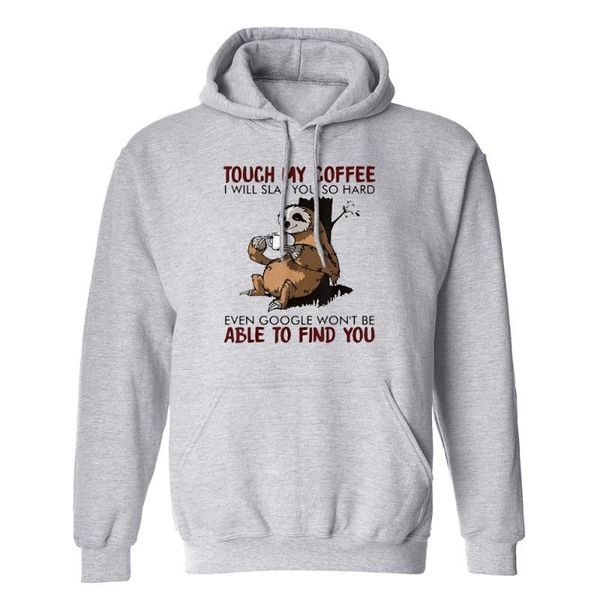men's hoodies & sweatshirts sloth touch my coffee i will slap you so hard christmas gift funny cotton hooded fleece foodies for men and, Black
men's hoodies & sweatshirts sloth touch my coffee i will slap you so hard christmas gift funny cotton hooded fleece foodies for men and, Black