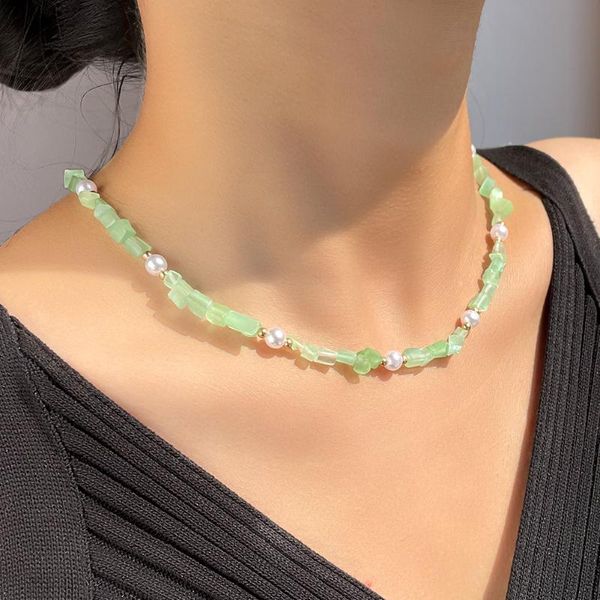 chokers multicolor handmade natural stone beads necklace for women irregular gravel beaded fashion boho party jewelry gifts, Golden;silver
chokers multicolor handmade natural stone beads necklace for women irregular gravel beaded fashion boho party jewelry gifts, Golden;silver