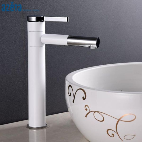bathroom sink faucets azeta white tall basin mixer tap single handle 360 swivel spout deck mounted cold and faucet torneira at7756h
bathroom sink faucets azeta white tall basin mixer tap single handle 360 swivel spout deck mounted cold and faucet torneira at7756h