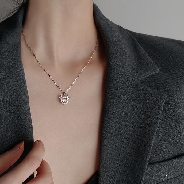 cattle necklace female niche design feeling this life necklace light luxury niche collarbone chain female, Silver
cattle necklace female niche design feeling this life necklace light luxury niche collarbone chain female, Silver