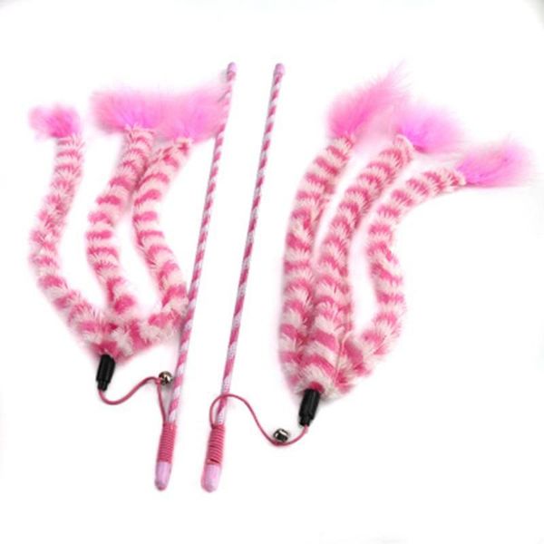 cat toys plush strips funny stick kitten feather fishing rod toy rope knot interactive plastic trainning pet supplies
cat toys plush strips funny stick kitten feather fishing rod toy rope knot interactive plastic trainning pet supplies