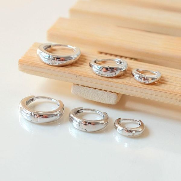 hoop & huggie silver jewelry drop-shaped glossy ear buckles, trendy men's simple boys and girls fashion bone ring earrings, Golden;silver
hoop & huggie silver jewelry drop-shaped glossy ear buckles, trendy men's simple boys and girls fashion bone ring earrings, Golden;silver