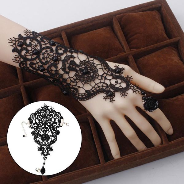 five fingers gloves 1pc handmade bride bridal wedding white flower rose lace ribbon bracelet & adjustable ring set slave glove wristband, Blue;gray
five fingers gloves 1pc handmade bride bridal wedding white flower rose lace ribbon bracelet & adjustable ring set slave glove wristband, Blue;gray