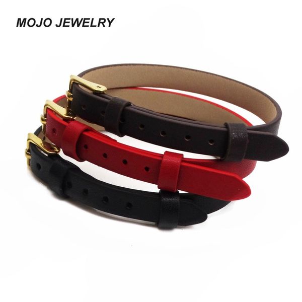 new fashion simple 8mm width genuine leather link bracelet adjustable stainless steel buckle bracelets, Black
new fashion simple 8mm width genuine leather link bracelet adjustable stainless steel buckle bracelets, Black