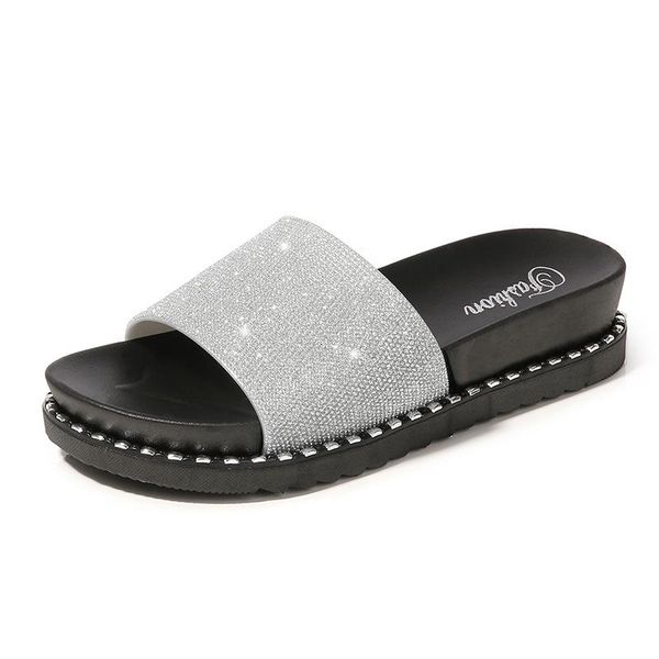 slippers rhinestone women flip flops summer crystal bling beach slides sandals casual shoes slip on slipper b1341, Black
slippers rhinestone women flip flops summer crystal bling beach slides sandals casual shoes slip on slipper b1341, Black