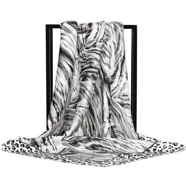 scarves 2021 fashion scarf women's color feather leopard printing shawl 90*90cm square gifts for ladies, Blue;gray
scarves 2021 fashion scarf women's color feather leopard printing shawl 90*90cm square gifts for ladies, Blue;gray