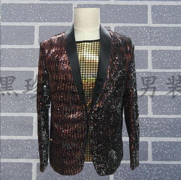 men's suits & blazers personality blazer clothing male costume slim paillette men designs outerwear masculino homme terno stage black, White;black
men's suits & blazers personality blazer clothing male costume slim paillette men designs outerwear masculino homme terno stage black, White;black