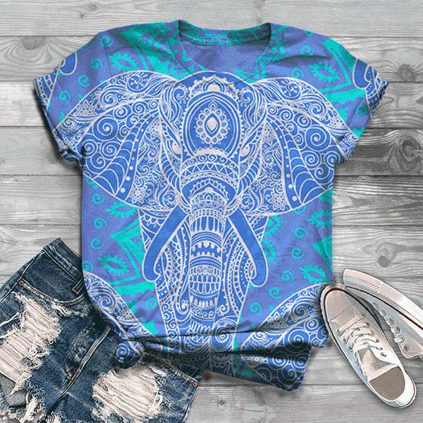 women's t-shirt fashion men's and summer 3d elephant print children's street outdoor comfortable oversized, White
women's t-shirt fashion men's and summer 3d elephant print children's street outdoor comfortable oversized, White