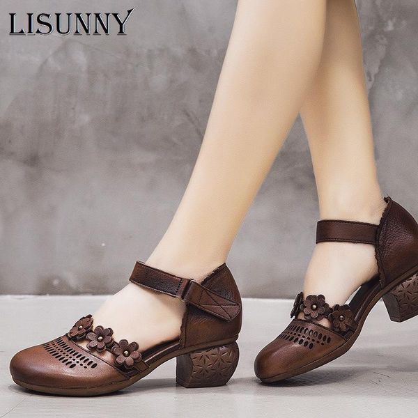 dress shoes lisunny 2021 summer hollow genuine leather handmade sandals women thick heels retro ladies women's, Black
dress shoes lisunny 2021 summer hollow genuine leather handmade sandals women thick heels retro ladies women's, Black