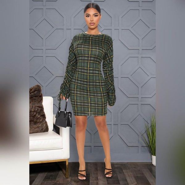 casual dresses vbpb 2022 classic plaid young office lady elegant drawstring full sleeve high waist women skinny thin dress, Black;gray
casual dresses vbpb 2022 classic plaid young office lady elegant drawstring full sleeve high waist women skinny thin dress, Black;gray