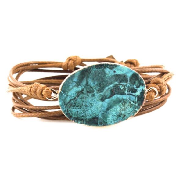 charm bracelets fashion multi-layer pu leather winding bracelet natural marine stone for women hand-woven, Golden;silver
charm bracelets fashion multi-layer pu leather winding bracelet natural marine stone for women hand-woven, Golden;silver