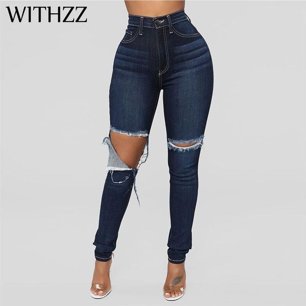 women's jeans withzz holes slim high waist pencil pants skinny denim for women breeches overalls vintage female torn trousers, Blue
women's jeans withzz holes slim high waist pencil pants skinny denim for women breeches overalls vintage female torn trousers, Blue