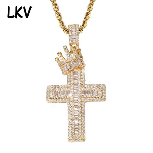 ins crown cross pendant personality hip hop style bronze zircon christian religious jewelry, Silver
ins crown cross pendant personality hip hop style bronze zircon christian religious jewelry, Silver