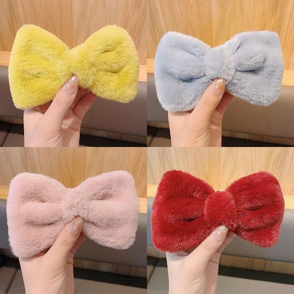 winter big soft faux fur plush bow hair clip candy color hairpin snap barrette for girls kids children accessories, Slivery;white
winter big soft faux fur plush bow hair clip candy color hairpin snap barrette for girls kids children accessories, Slivery;white