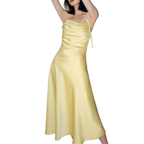casual dresses elegant women solid color spaghetti strap long dress summer sleeveless tie-up a-line temperament ladies party 2021, Black;gray
casual dresses elegant women solid color spaghetti strap long dress summer sleeveless tie-up a-line temperament ladies party 2021, Black;gray
