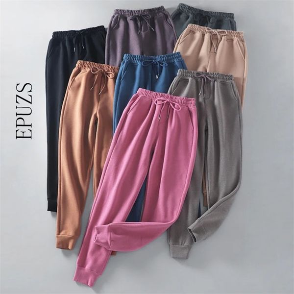 casual drawstring cargo pants women joggers flocking pants spring winter high waist loose sweatpants lady pantalon femme 210521, Black;white
casual drawstring cargo pants women joggers flocking pants spring winter high waist loose sweatpants lady pantalon femme 210521, Black;white