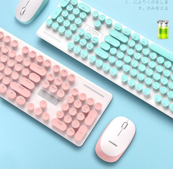 keyboards n520 wireless punk mechanical keyboard and mouse set office business girl button eb
keyboards n520 wireless punk mechanical keyboard and mouse set office business girl button eb
