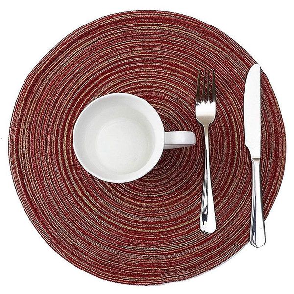 table runner round placemats for dining heat resistant wipeable placemat washable kitchen place mats set of 4,red
table runner round placemats for dining heat resistant wipeable placemat washable kitchen place mats set of 4,red