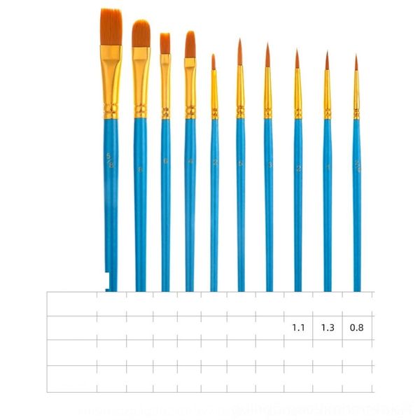 cvuX nylon 10 pearlescent blue rod nylon oil wool combination brush painting pens blue oil painting brush set, Black;red
cvuX nylon 10 pearlescent blue rod nylon oil wool combination brush painting pens blue oil painting brush set, Black;red