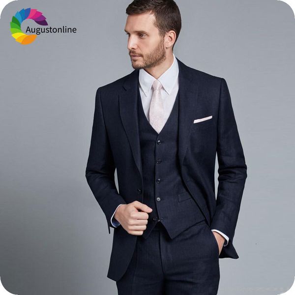men's suits & blazers custom made navy blue classic men for wedding slim fit groom tuxedo groomsmen suit costume homme 3piece male, White;black
men's suits & blazers custom made navy blue classic men for wedding slim fit groom tuxedo groomsmen suit costume homme 3piece male, White;black