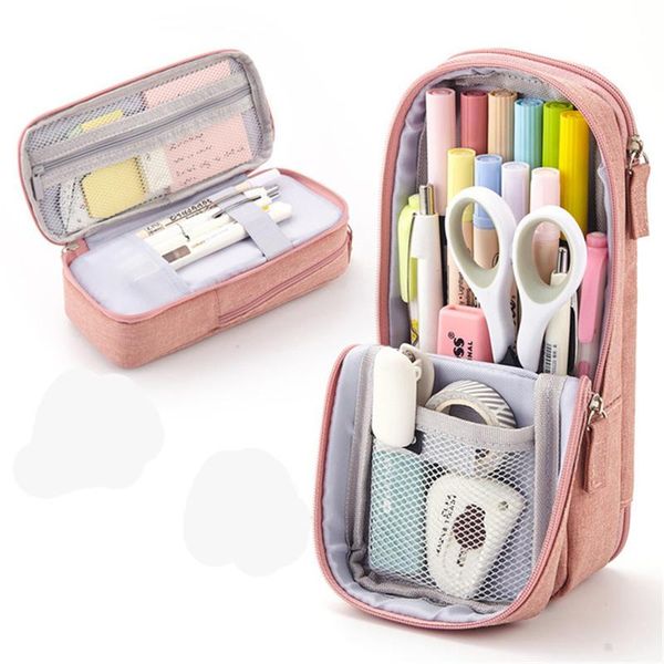 pencil cases big double layer folding pen bags box school supplies for students canvas pens phone holder storage pouch bag
pencil cases big double layer folding pen bags box school supplies for students canvas pens phone holder storage pouch bag