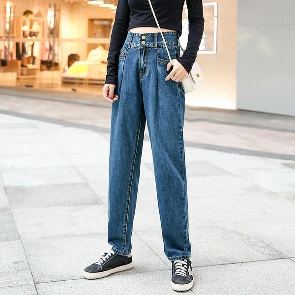 women's jeans 2021 vintage ladies boyfriend for women mom high waisted blue denim pants trousers korean streetwear
women's jeans 2021 vintage ladies boyfriend for women mom high waisted blue denim pants trousers korean streetwear