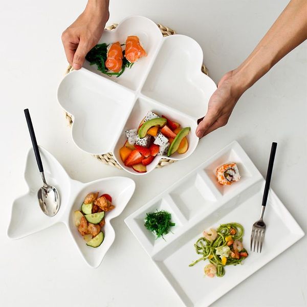 bowls minimalist flower ceramics divided plate solid household platter for fitness nutrition meal fruit dessert children
bowls minimalist flower ceramics divided plate solid household platter for fitness nutrition meal fruit dessert children