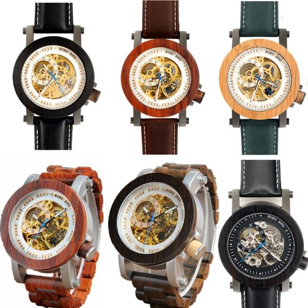 wristwatches bobo bird wood mechanical watch men leather automatic clock sandalwood luminous wristwatch male christmas present waterproo, Slivery;brown
wristwatches bobo bird wood mechanical watch men leather automatic clock sandalwood luminous wristwatch male christmas present waterproo, Slivery;brown