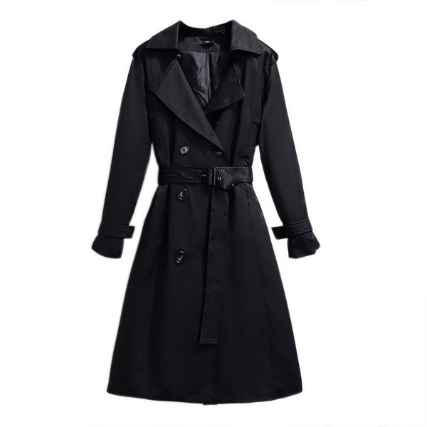 women's trench coats long slim ropa mujer women clothes 2021 autumn turn-down collar dounbled breasted coat windbreaker for, Tan;black
women's trench coats long slim ropa mujer women clothes 2021 autumn turn-down collar dounbled breasted coat windbreaker for, Tan;black