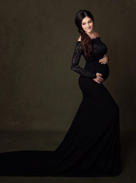 2021pregnancy dress for p shoot maternity pgraphy props lace maxi gown dress plus size pregnant women clothes, Black;gray
2021pregnancy dress for p shoot maternity pgraphy props lace maxi gown dress plus size pregnant women clothes, Black;gray