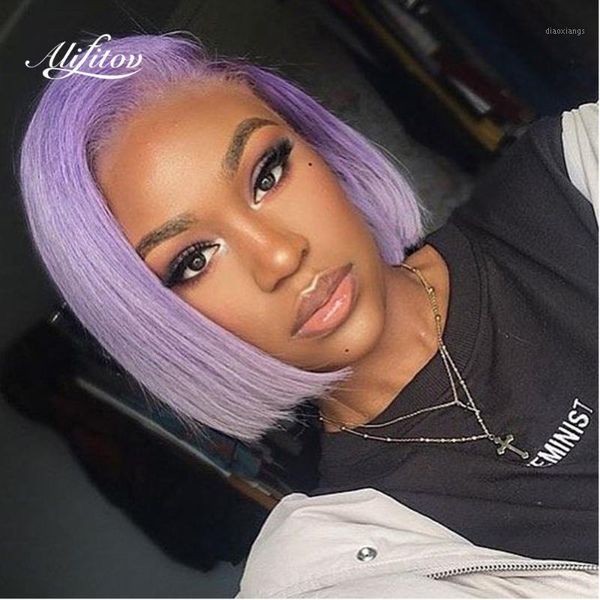 light purple taro lace front human hair wigs short bob wig with baby transparent for women1, Black;brown
light purple taro lace front human hair wigs short bob wig with baby transparent for women1, Black;brown