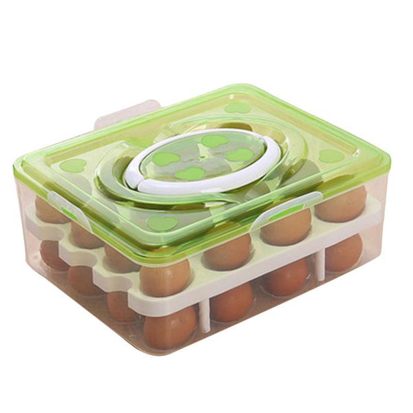 visible egg tray case with 2 layers 32 cells eggs storage box lid & handle kitchen organizer for refrigerator bottles jars
visible egg tray case with 2 layers 32 cells eggs storage box lid & handle kitchen organizer for refrigerator bottles jars