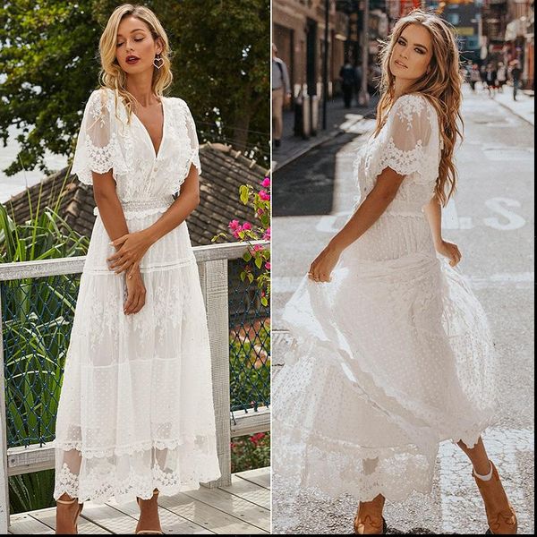 hollow out white womens dress long lace cross semi sheer plunge v neck short sleeve maxi, Black;gray
hollow out white womens dress long lace cross semi sheer plunge v neck short sleeve maxi, Black;gray