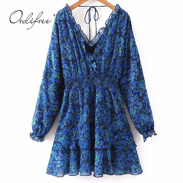summer women floral print mini long sleeve ruffle vintage short tunic party dress 210415, Black;gray
summer women floral print mini long sleeve ruffle vintage short tunic party dress 210415, Black;gray