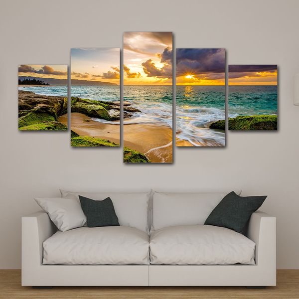 5 piece canvas painting beach seascape sunset clouds scenery wall art home decoration for living room hd print poster(no frame)
5 piece canvas painting beach seascape sunset clouds scenery wall art home decoration for living room hd print poster(no frame)