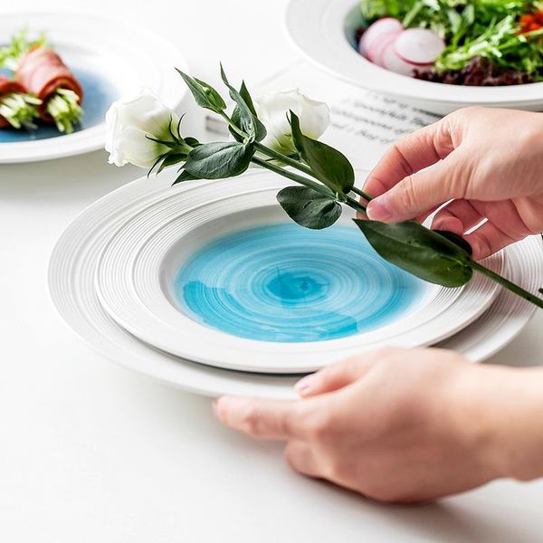 dishes & plates nordic tableware ceramic plate household dish european bowl set creative round straw hat western soup
dishes & plates nordic tableware ceramic plate household dish european bowl set creative round straw hat western soup