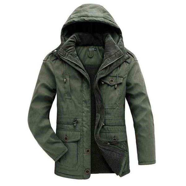 us men's multi pocket plush large thickened hooded medium long cotton padded jacket lamb cashmere, Black
us men's multi pocket plush large thickened hooded medium long cotton padded jacket lamb cashmere, Black