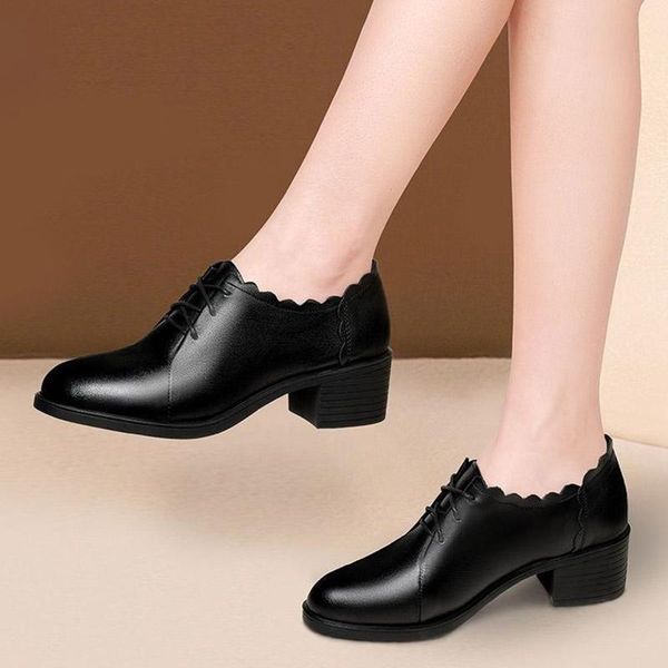 dress shoes spring autumn oxford women lace up leather medium heels pumps black bare boots wave ladies zapatos mujer 8163c
dress shoes spring autumn oxford women lace up leather medium heels pumps black bare boots wave ladies zapatos mujer 8163c