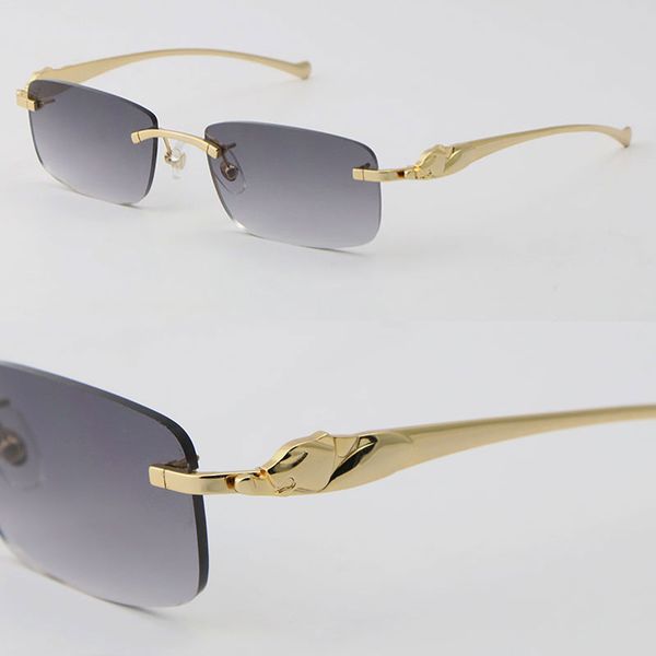 leopard series selling uv400 protection 3524012 rimless sunglasses fashion men woman sport sun glasses outdoors driving 18k gold metal frame, White;black
leopard series selling uv400 protection 3524012 rimless sunglasses fashion men woman sport sun glasses outdoors driving 18k gold metal frame, White;black