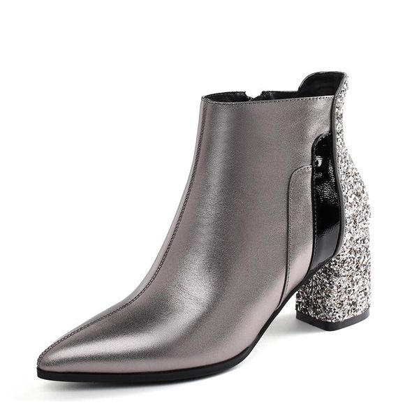 boots women shoes est genuine leather square 6cm heel zipper toe fashion ankle size 34-42, Black
boots women shoes est genuine leather square 6cm heel zipper toe fashion ankle size 34-42, Black