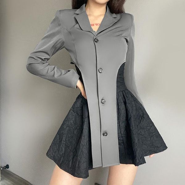 women's suits & blazers women irregular jackets long sleeve turn-down collar slimming gray blazer fashion high street office lady cloth, White;black
women's suits & blazers women irregular jackets long sleeve turn-down collar slimming gray blazer fashion high street office lady cloth, White;black