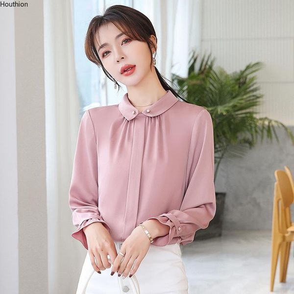 women's blouses & shirts houthion casual blouse slim blusas solid pullover spring/autumn fashion long sleeve lady, White
women's blouses & shirts houthion casual blouse slim blusas solid pullover spring/autumn fashion long sleeve lady, White